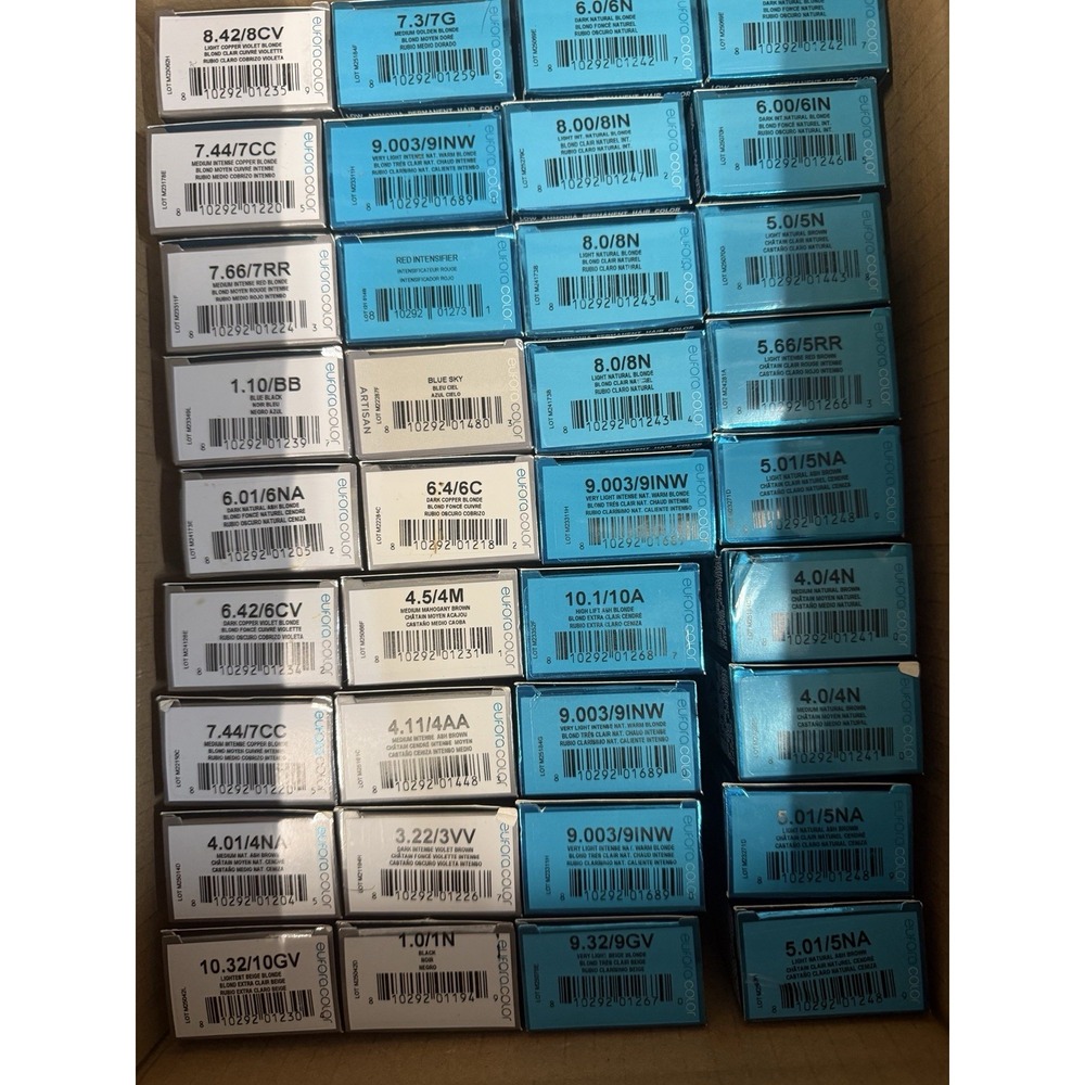Eufora Color No Ammonia Hair Dye Lot Of 43 NEW IN BOX